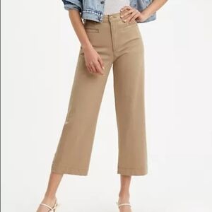 LEVI'S RIBCAGE WIDE LEG CROP JEANS